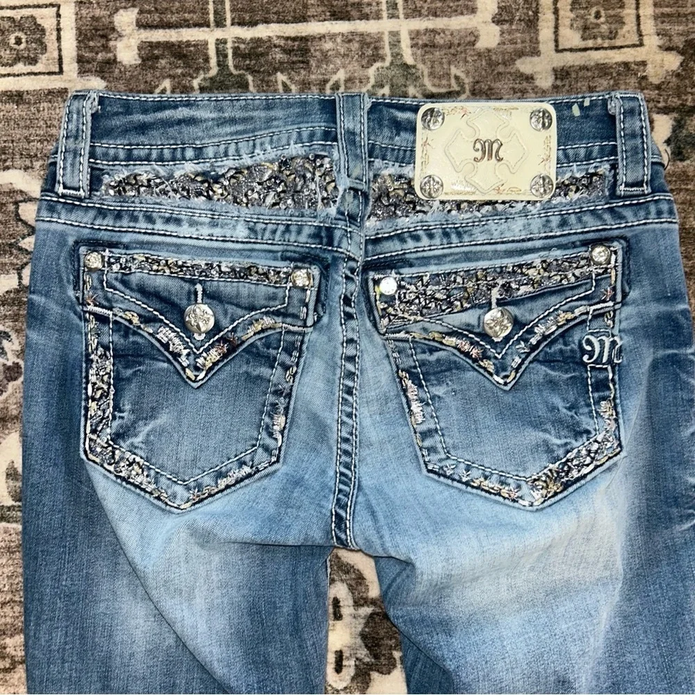 Miss Me Light Blue Flare Jeans - Picture 5 of 5